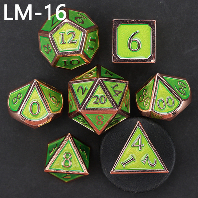 Gioco D20 a dadi solidi in metallo personalizzato D &amp; D poliedro DND dadi set RPG dadi