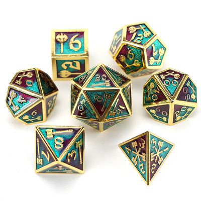 Set di dadi poliedrici personalizzabili gioco di ruolo gioco di dadi RPG Dungeon and Dragon gioco da tavolo