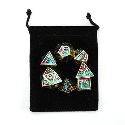 Set di dadi poliedrici personalizzabili gioco di ruolo gioco di dadi RPG Dungeon and Dragon gioco da tavolo