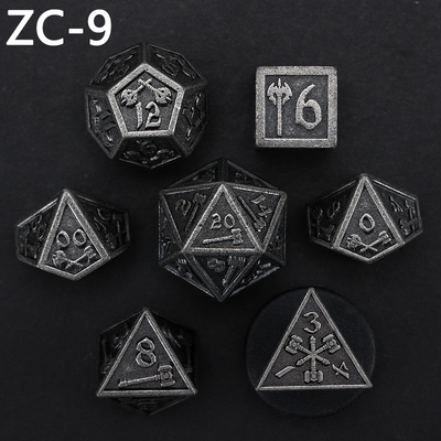 Set di dadi poliedrici personalizzabili gioco di ruolo gioco di dadi RPG Dungeon and Dragon gioco da tavolo