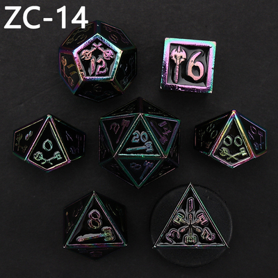 Set di dadi poliedrici personalizzabili gioco di ruolo gioco di dadi RPG Dungeon and Dragon gioco da tavolo