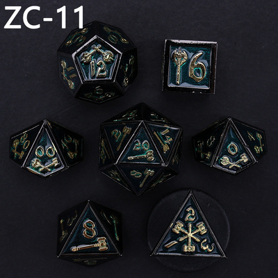 Set di dadi poliedrici personalizzabili gioco di ruolo gioco di dadi RPG Dungeon and Dragon gioco da tavolo
