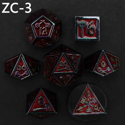 Set di dadi poliedrici personalizzabili gioco di ruolo gioco di dadi RPG Dungeon and Dragon gioco da tavolo