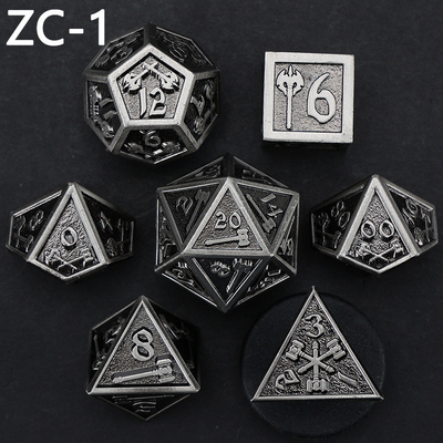 Set di dadi poliedrici personalizzabili gioco di ruolo gioco di dadi RPG Dungeon and Dragon gioco da tavolo