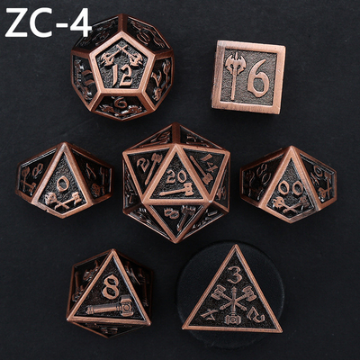 Set di dadi poliedrici personalizzabili gioco di ruolo gioco di dadi RPG Dungeon and Dragon gioco da tavolo