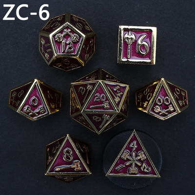 Set di dadi poliedrici personalizzabili gioco di ruolo gioco di dadi RPG Dungeon and Dragon gioco da tavolo