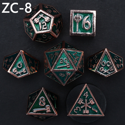 Set di dadi poliedrici personalizzabili gioco di ruolo gioco di dadi RPG Dungeon and Dragon gioco da tavolo