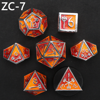 Set di dadi poliedrici personalizzabili gioco di ruolo gioco di dadi RPG Dungeon and Dragon gioco da tavolo