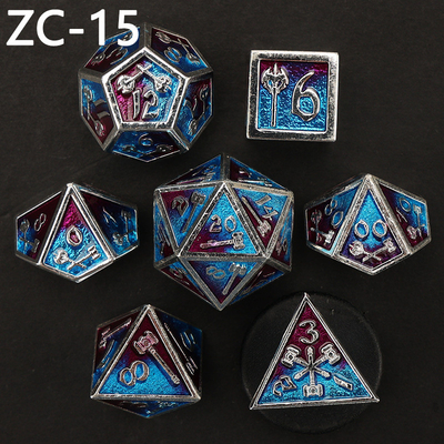 Set di dadi poliedrici personalizzabili gioco di ruolo gioco di dadi RPG Dungeon and Dragon gioco da tavolo