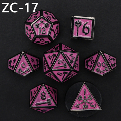 Set di dadi poliedrici personalizzabili gioco di ruolo gioco di dadi RPG Dungeon and Dragon gioco da tavolo