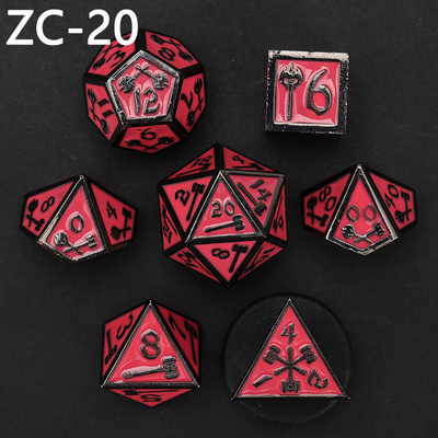 Set di dadi poliedrici personalizzabili gioco di ruolo gioco di dadi RPG Dungeon and Dragon gioco da tavolo