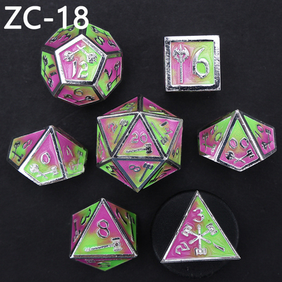 Set di dadi poliedrici personalizzabili gioco di ruolo gioco di dadi RPG Dungeon and Dragon gioco da tavolo