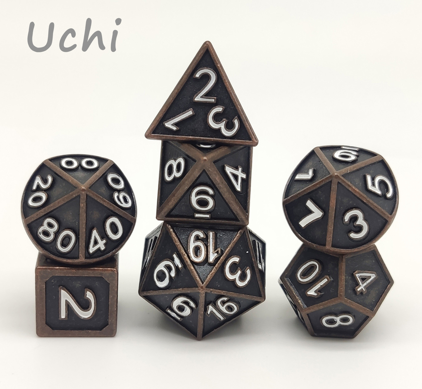 Il RPG stridente manuale del metallo taglia il colore a cubetti nero non tossico inodoro