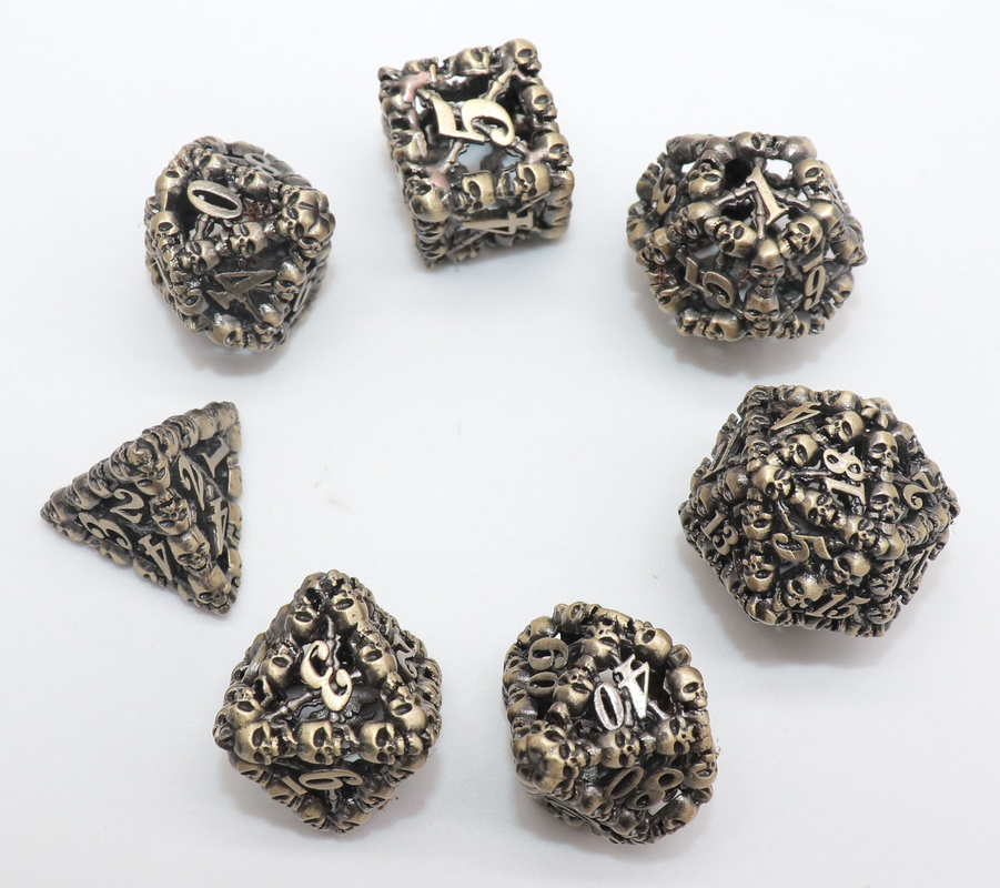 Dadi Polyhedral minuscoli inodori di lusso D10 in serie D12 D20 multicolori