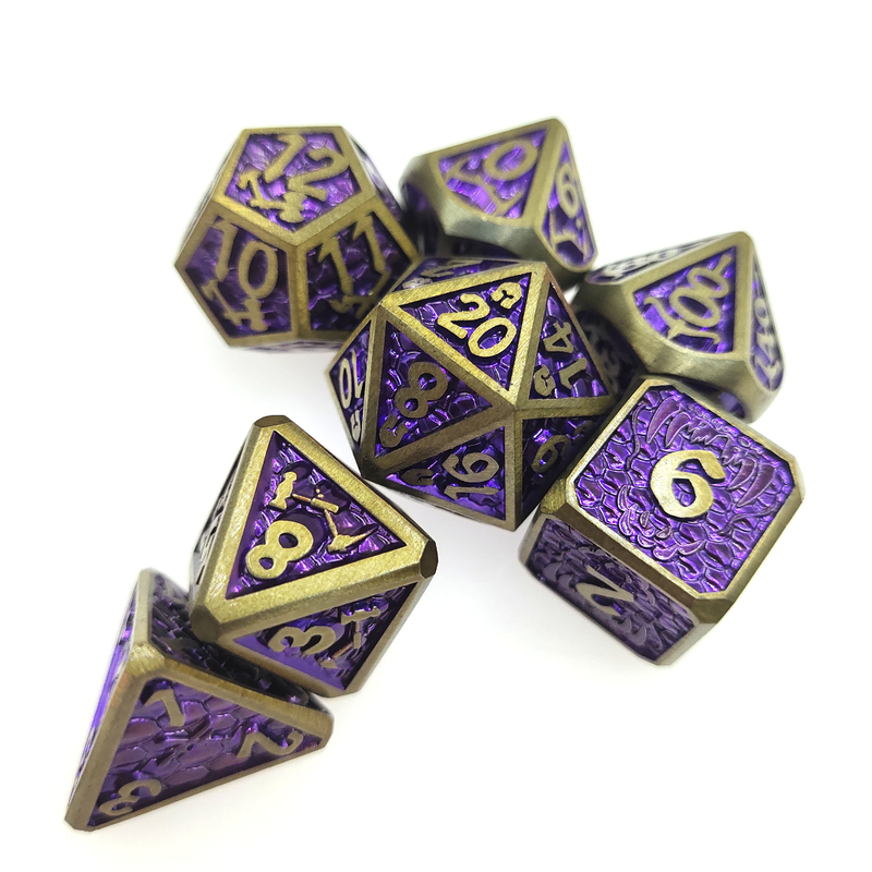 Mini RPG Dice 7 Piece Tiny Polyhedral Set magic the collect chip Set di dadi