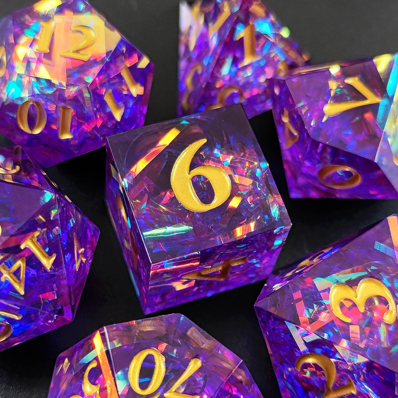 Striscia colorata multi-faccettata Resina Dici Portale Dungeon And Dragon DND#COC