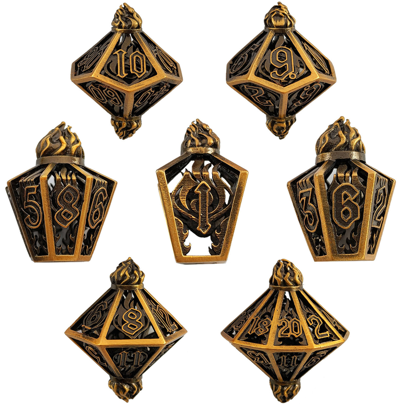 Bird Cage Hollow Multi Face Metal Dice Of Bade Gate Dungeon E DND#RPG