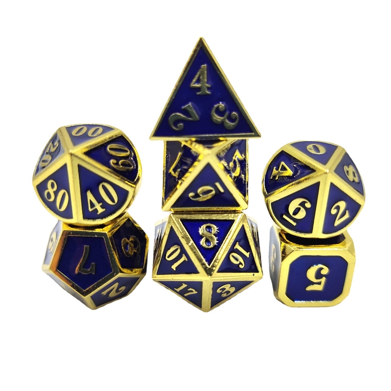 DND RPG Mini Metal Dice Running Group Game Per giochi da tavolo Multi -Face