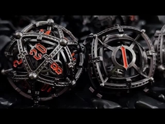 Perline sonore dadi di metallo cavi DND drago e dungeon COC