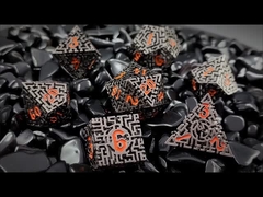 Labirinto di dadi di metallo cavi DND drago e dungeon COC