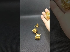 Geely fiore vuoto metallo dadi set RPG drago e dungeon DND